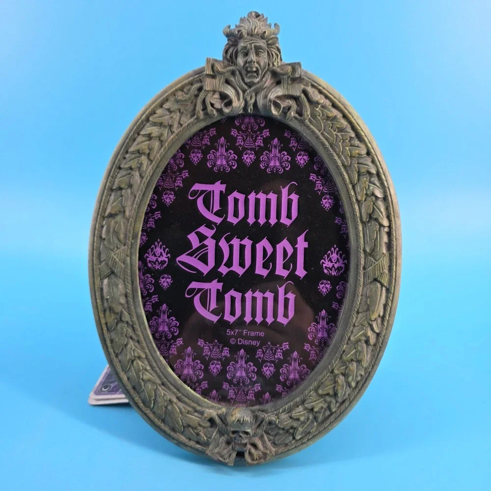 Disney Parks Haunted Mansion Tomb Sweet Tomb 5x7 Oval Picture Frame